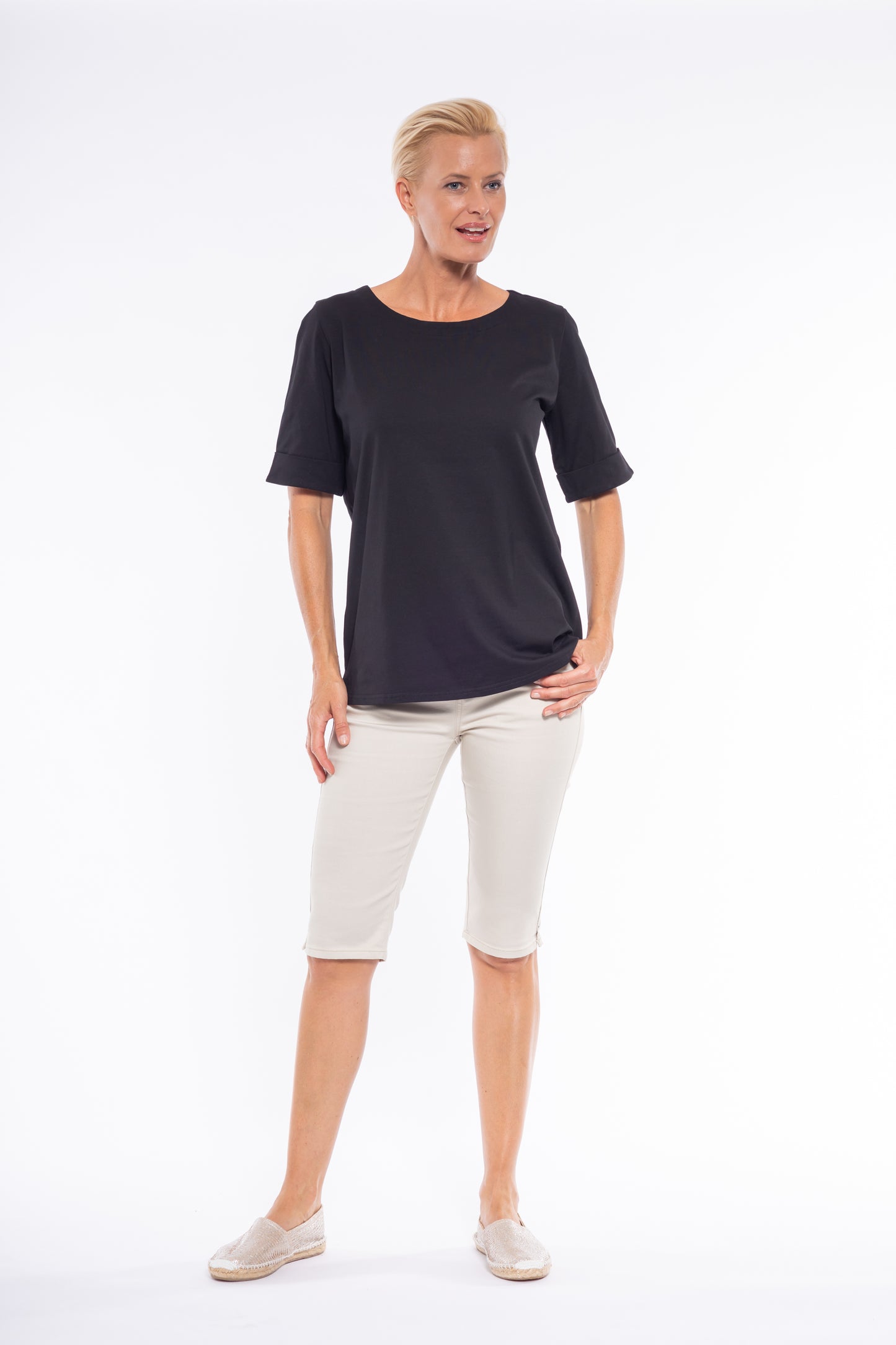 Stretch Cotton Tee