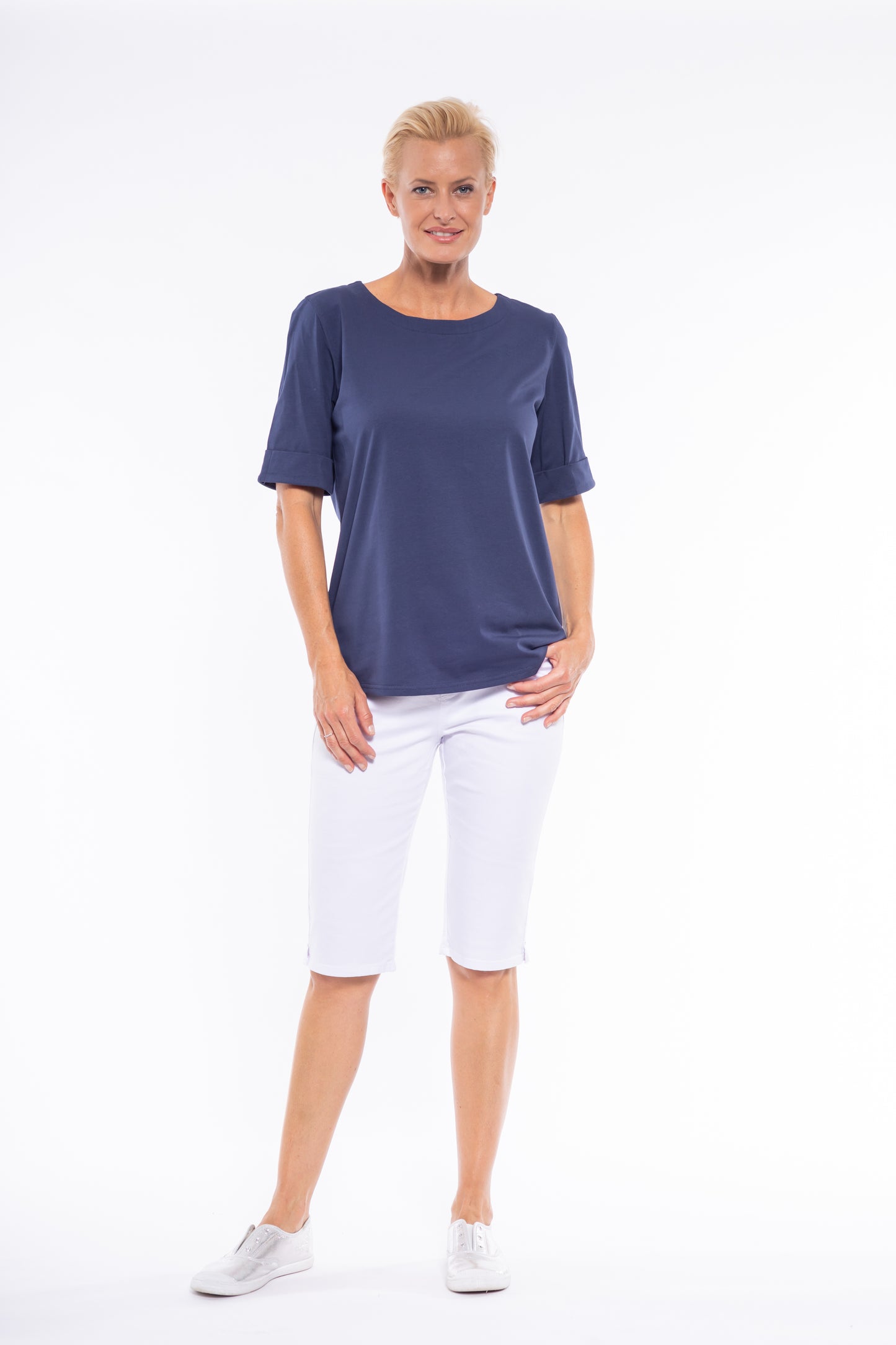 Stretch Cotton Tee