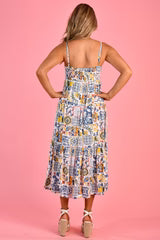 ELLIE MIDI DRESS - MOROCCAN TILES