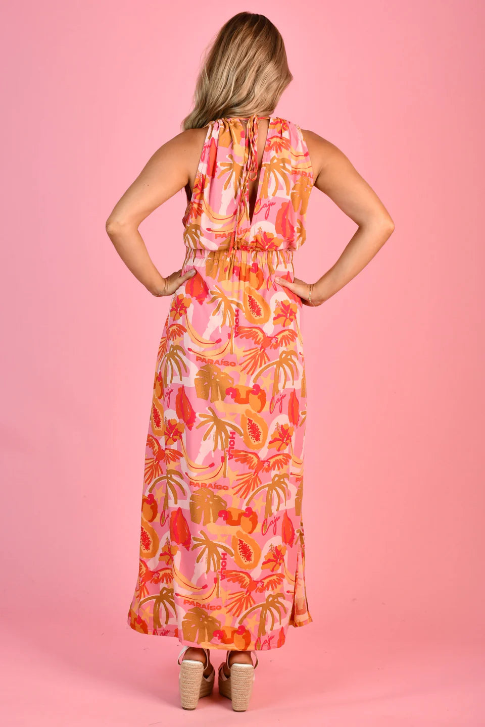 HONEYMOON MAXI DRESS - PARAISO PINK