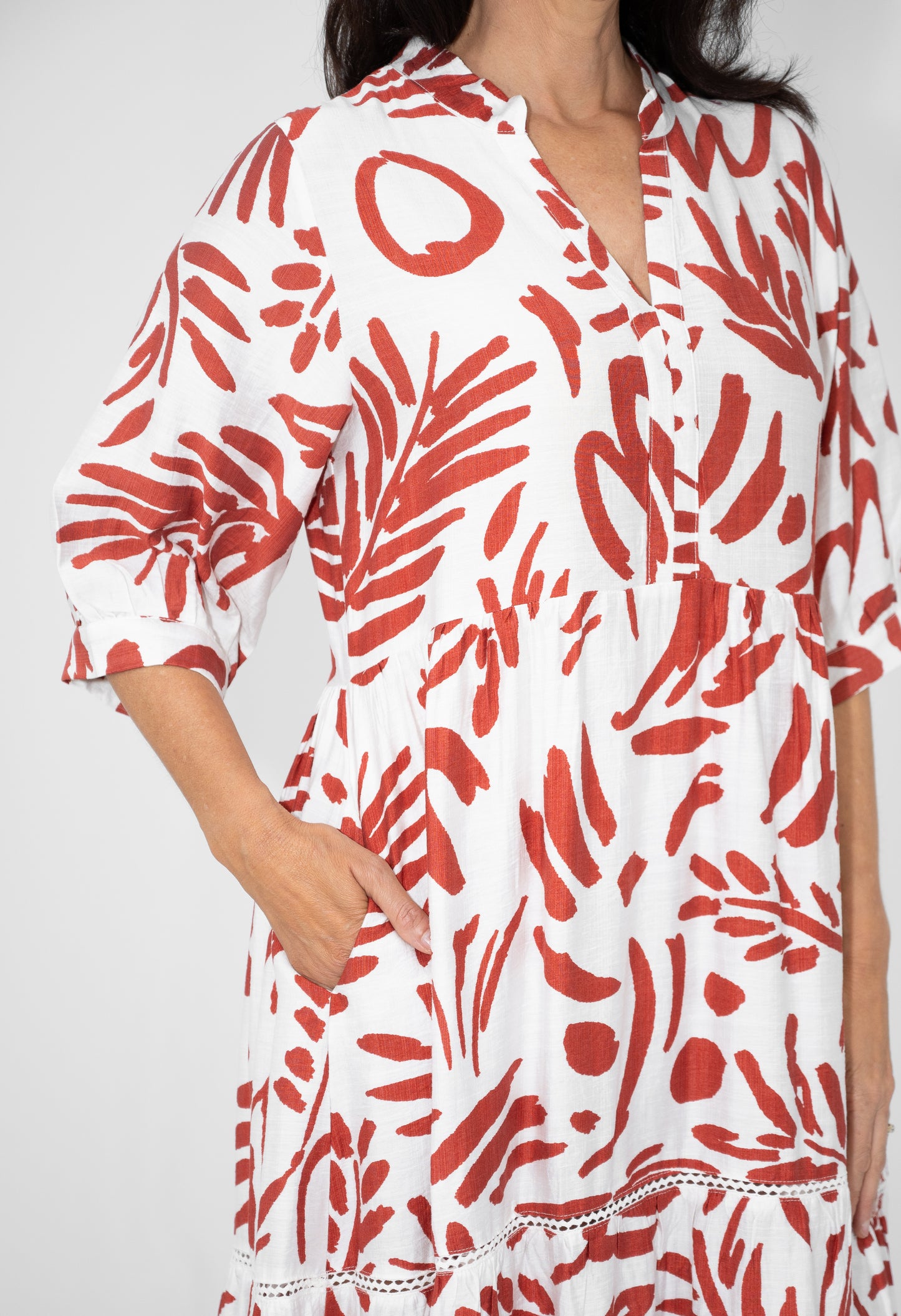Willow Tree Abstact Print Dress