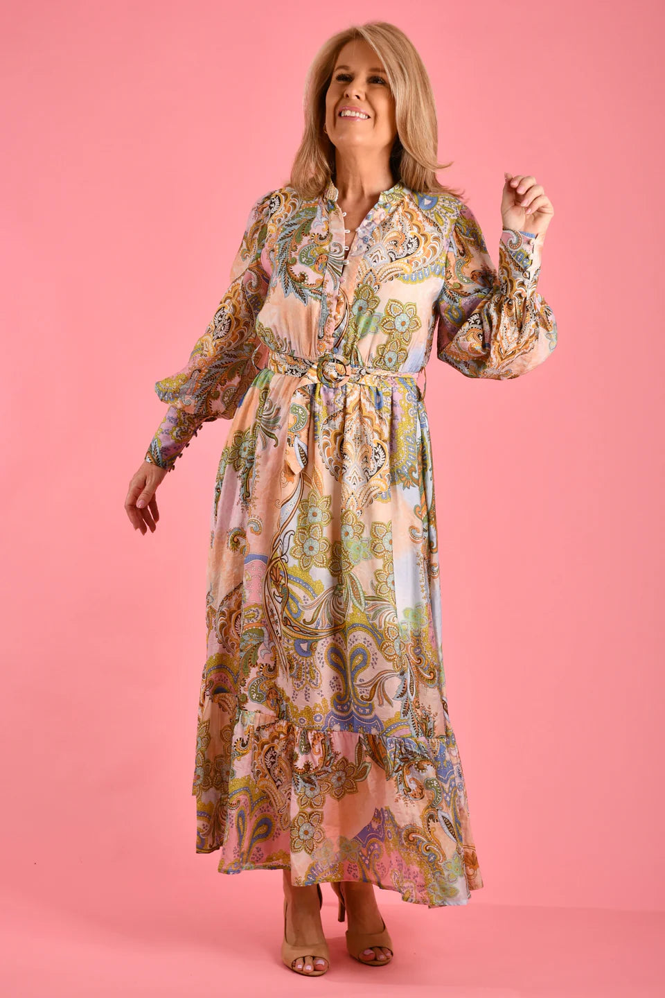 EANIE MAXI DRESS - PINK CHAMPAGNE