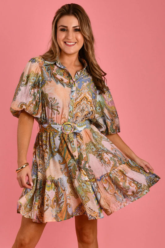 WISH MINI DRESS - PINK CHAMPAGNE