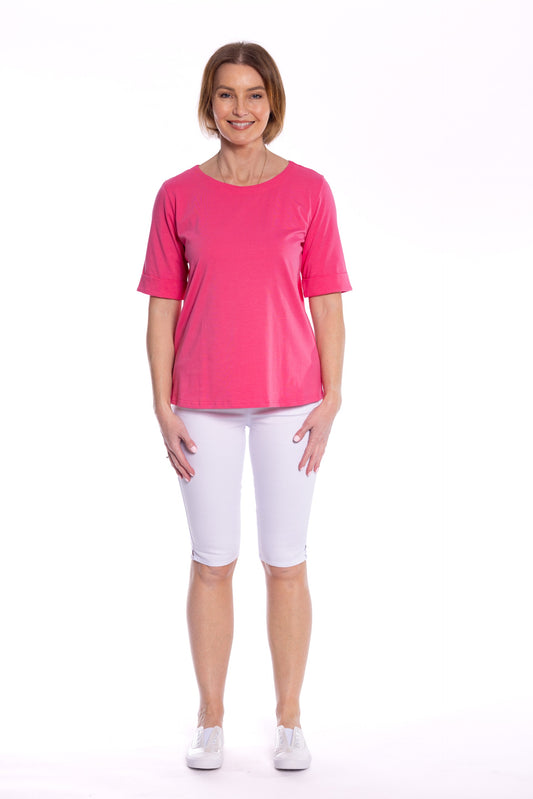 Stretch Cotton Tee